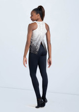 Weissman Ombre Sequin Flyaway Tank Top Bianco 2 [Bianco]