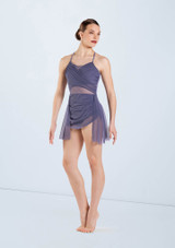 Weissman Shirred Power Mesh Dress 2 [Blu]