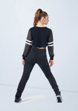 Weissman Sporty Mesh Crop Top Negro 2 [Negro]