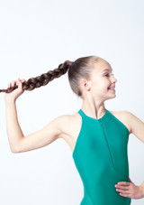 Body danza per ragazze con cerniera Annabelle Move Dance Verde Dettaglio del dietro [Verde]