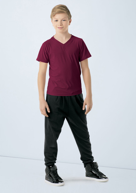 Weissman Boys V-Neck Shirt [Negro]