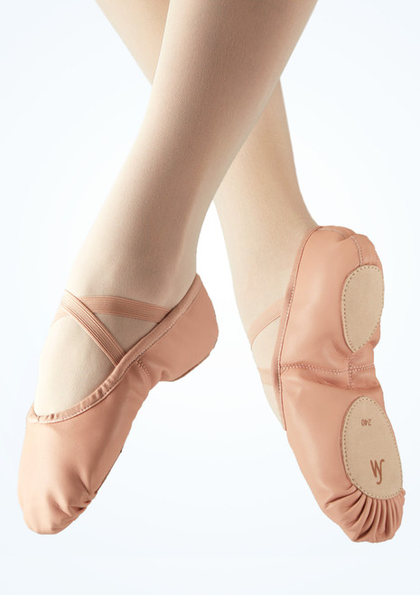 Move Dance Split Sole Vegan Ballet Shoe Pink [Pink]