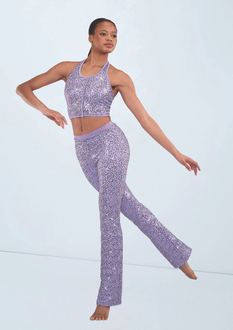 Weissman Sequin Vest Top Iris 6749 [Violeta]