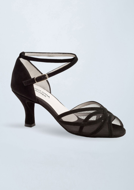 Zapato de baile de piel Werner Kern Adele - 2.36" Negro Front [Negro]