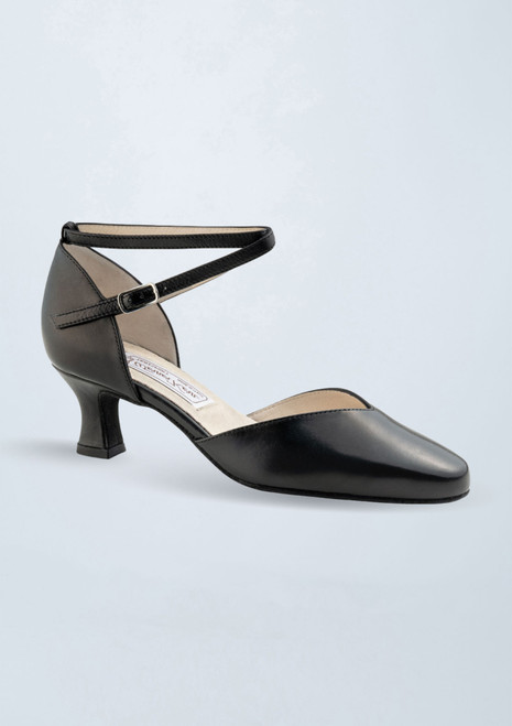 Zapato de baile de cuero Werner Kern Betty - 5,5 cm Negro Front [Negro]