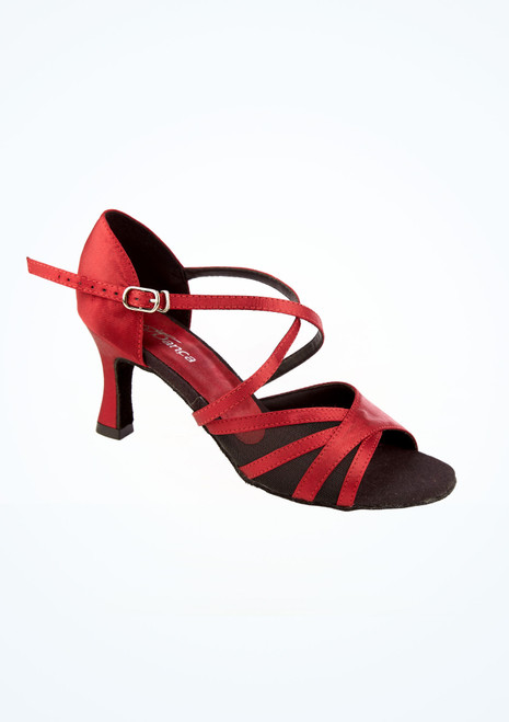 Scarpe da Ballo in Raso So Danca - 6,5cm Rosso Davanti [Rosso]