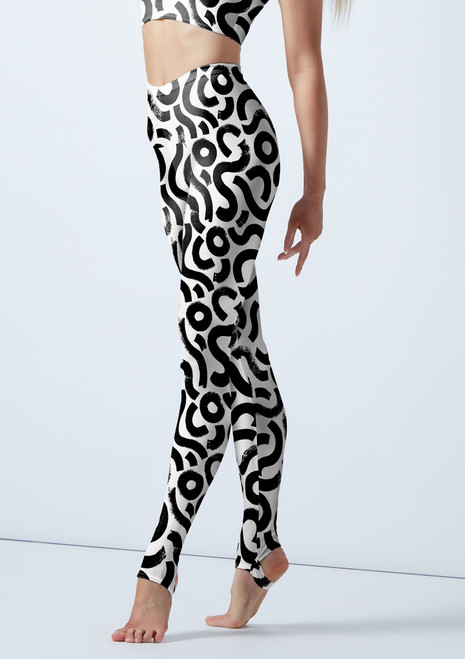 Leggings Danza con Staffe e Motivo Alegra A motivi Davanti [A motivi]