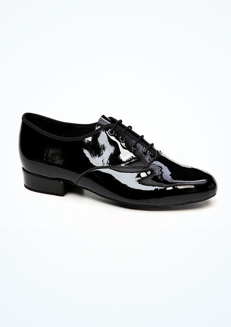 Scarpa da ballo da sala per ragazzo verniciate Freed con tacco da 2,5 cm Nero [Nero]