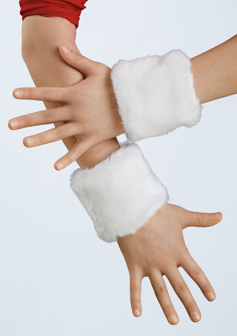 Weissman Faux Fur Winter Cuffs Bianco [Bianco]