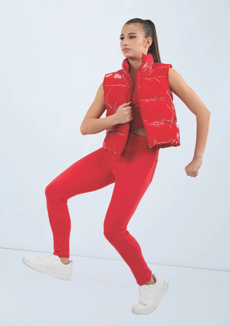 Weissman Mid Rise Bold Colour Jeggings Nero [Nero]