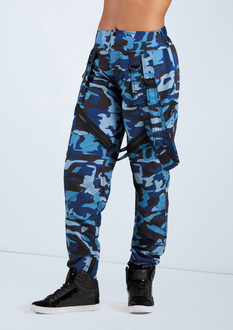 Weissman Camouflage Pop Star Pants Blu Scuro [Blu]