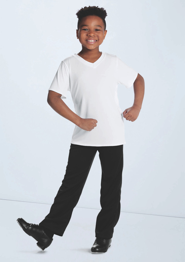 Weissman Boys V-Neck Shirt Blanco 9048 [Blanco]