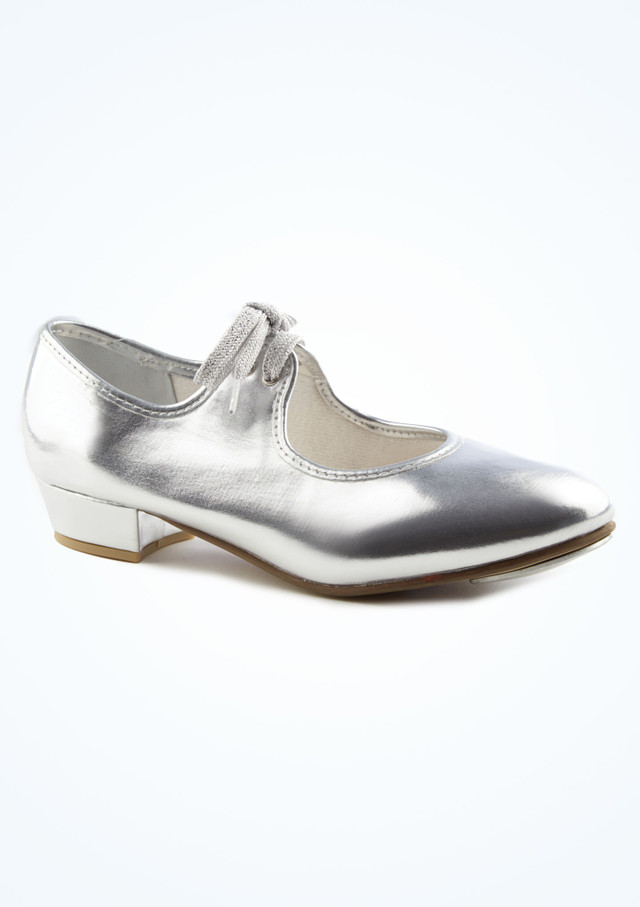 Scarpa da tip tap con allacciatura frontale Alegra - Argento Plata Delante [Plata]