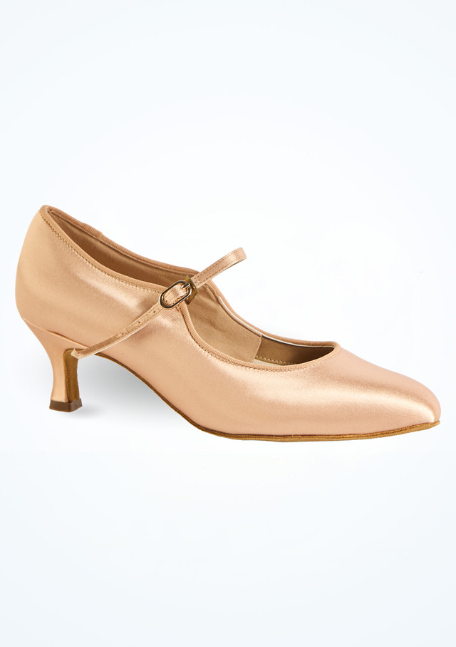 Scarpe da ballo da sala International Dance Shoes C2005 – 5,2 cm Pesca Lato [Rosa]