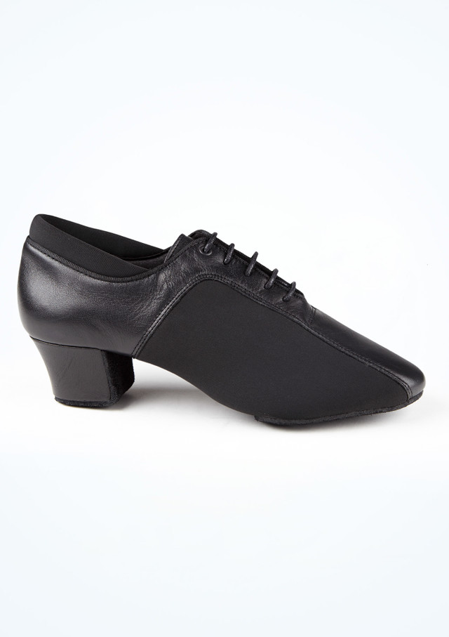 BLACK LEATHER/NEOPRENE Negro Side [Negro]