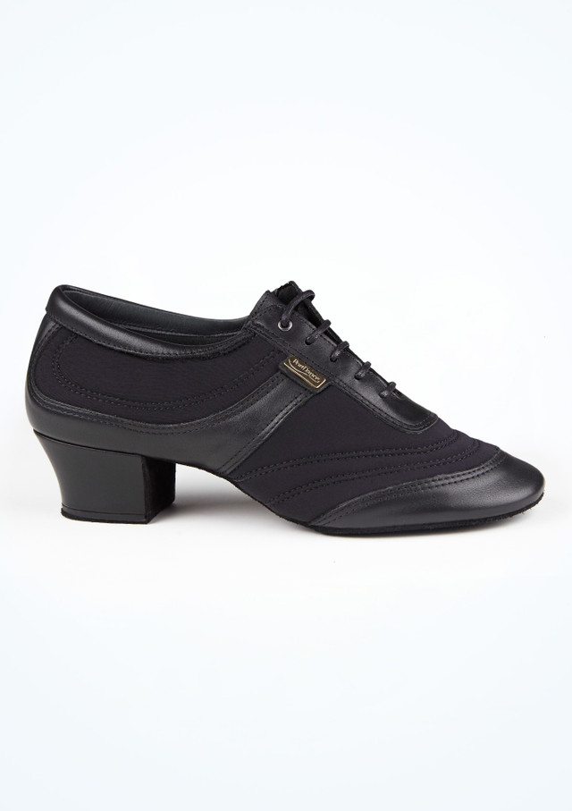 BLACK LYCRA/LEATHER Negro Side [Negro]