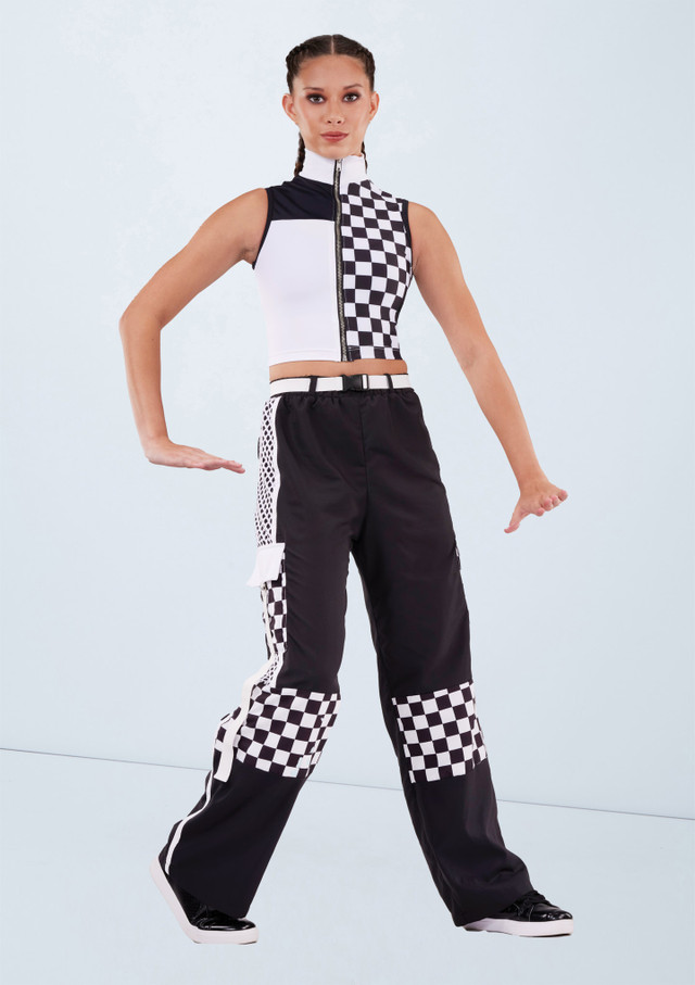 Weissman Checkered Cargo Pants Negro [Negro]