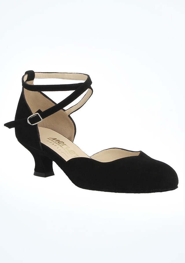 Scarpe da Ballo Badras 1404 Merlet - 5cm Nero Davanti [Nero]