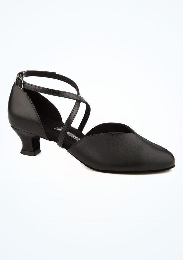 Scarpe da Ballo a Pianta Larga Diamant - 4cm - Nero Nero Principale [Nero]