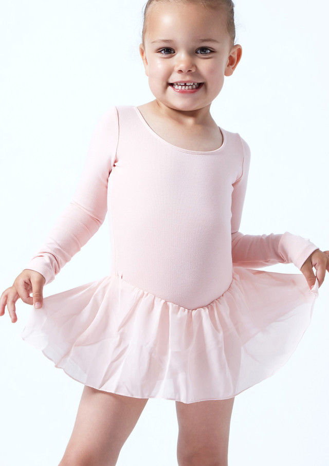 Maillot Ballet Niña con Faldita de Pétalo Bloch Rosa Davanti [Rosa]