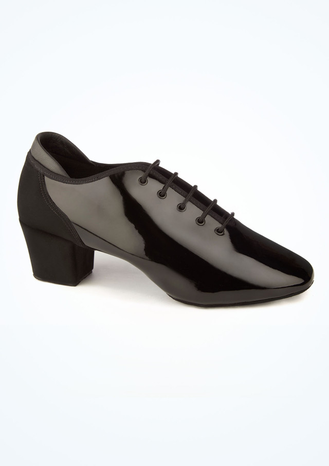 Scarpe da ballo latino per uomo Artem Freed con tacco da 5 cm - Nero Nero Principale [Nero]