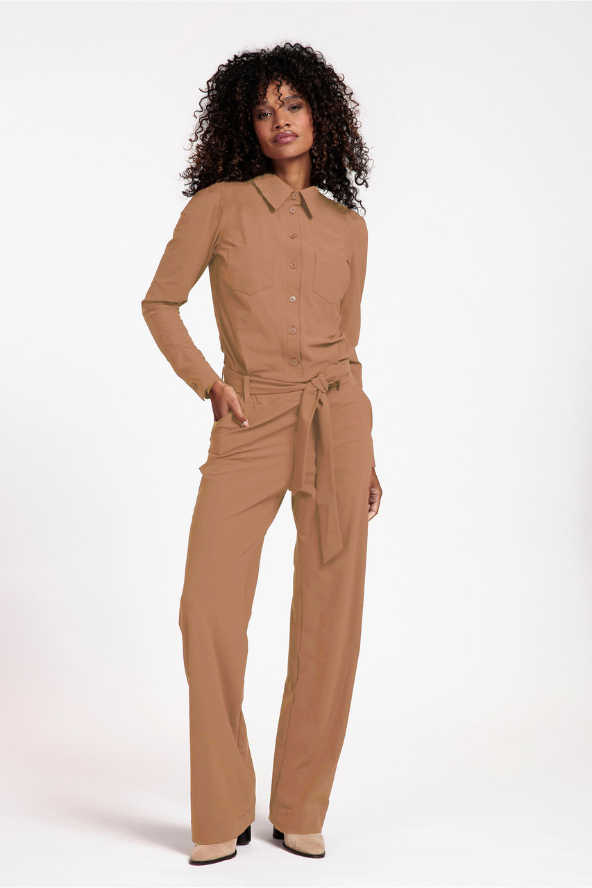 Angel ls jumpsuit - camel | Studio Anneloes | Officiële Webshop