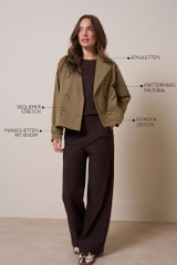 Cato Trenchcoat - Khaki - 12480