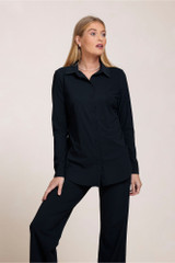 Gouda blouse - dark blue - 80004
