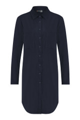 Geleen long blouse - dark blue - 80009