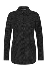 Goes dot blouse - black/off white - 80018