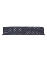 Zwolle dot bow belt - dark blue/off white - 80019