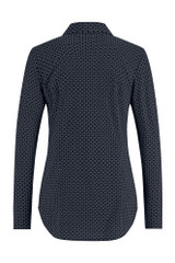 Giethoorn cravat blouse - dark blue/black - 80024
