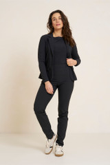 Meppel unfinished trousers - black - 80027