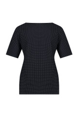 Dalfsen dot shirt - dark blue/off white - 80033