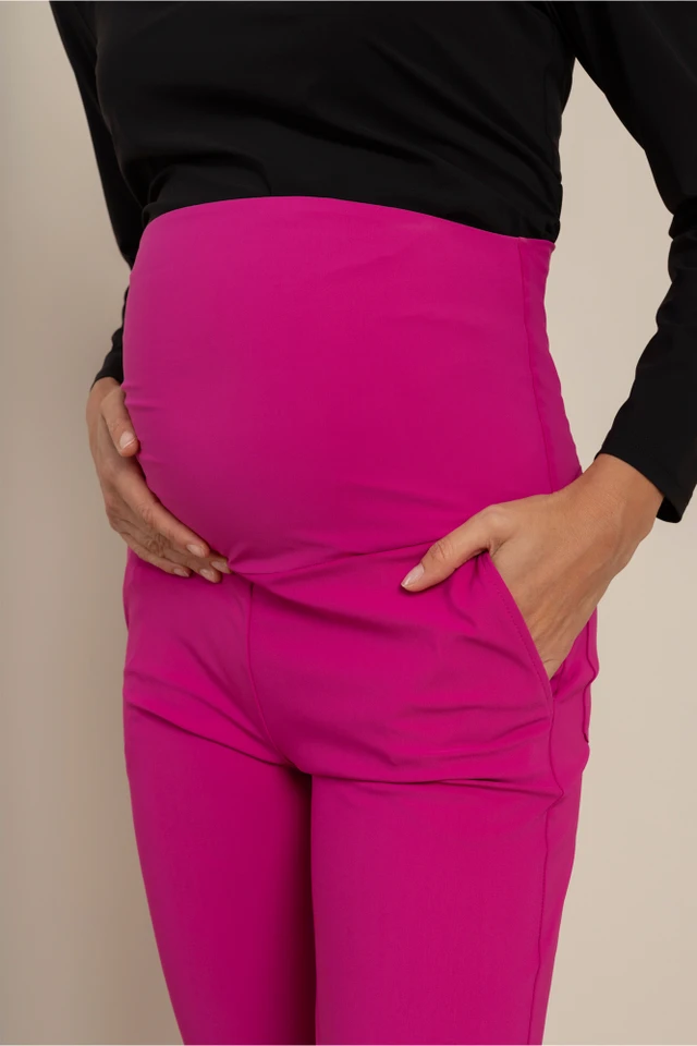 Maternity flair trousers - new fuchsia - 11500