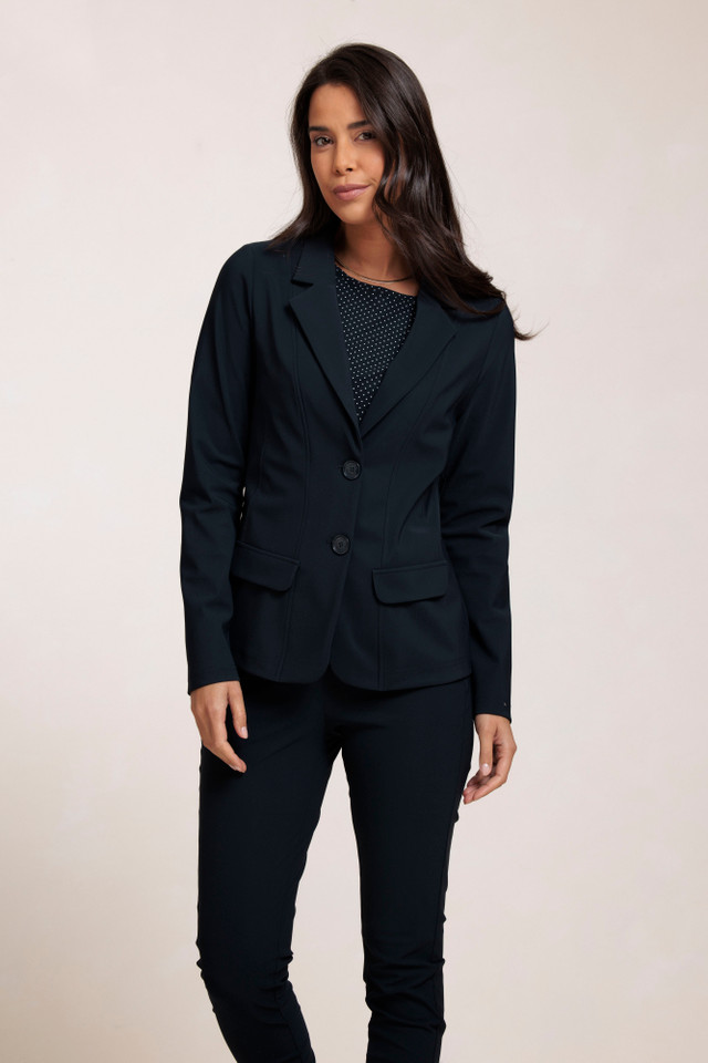 Assen bonded blazer - dark blue - 80028