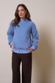 Lisette furry pullover - light blue  - 12329