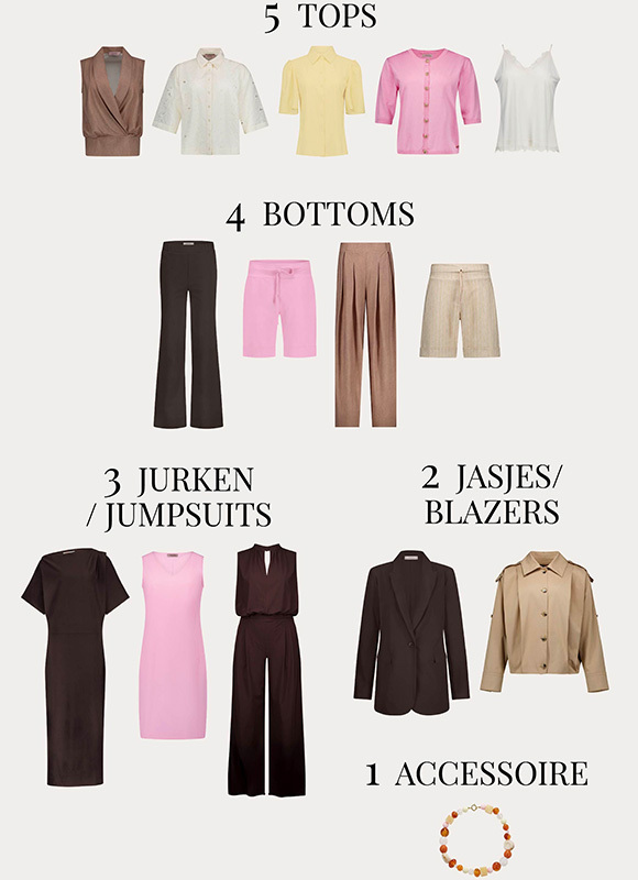 Vrouw presenteert kledingstukken op een podium en houdt een gestreepte blouse en zwarte rok omhoog voor het publiek, met neontekst “TALKS ON TOUR” en een bord “STUDIO ANNELOES” achter haar. De foto benadrukt een interactieve fashionsessie waarin styling en collectie worden toegelicht.