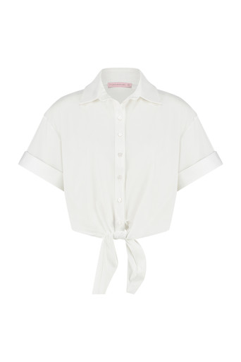 Gaia knot blouse - off white | Studio Anneloes | Officiële Webshop ...