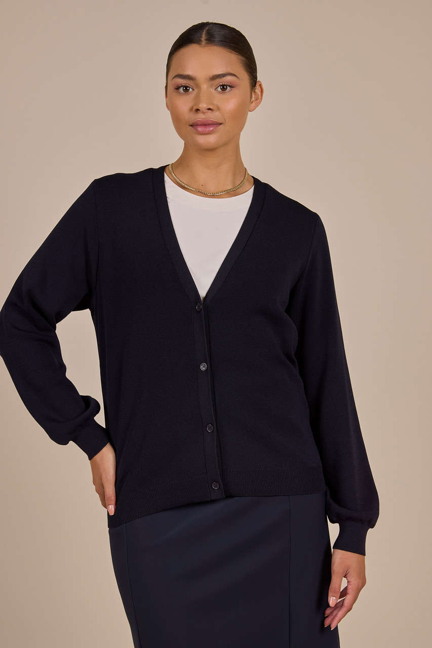 Baarn cardigan - dark blue - 80038