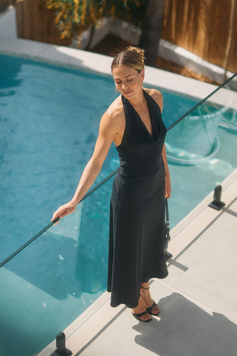 Zwart Jurkje Jurk Studio Anneloes Blauw Studio Anneloes Dames Jurk