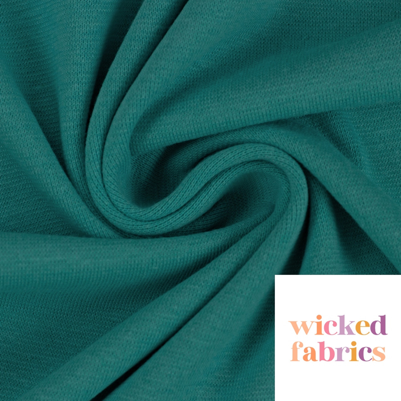 Jade green marl – 240gsm cotton/elastane jersey ribbing fabric