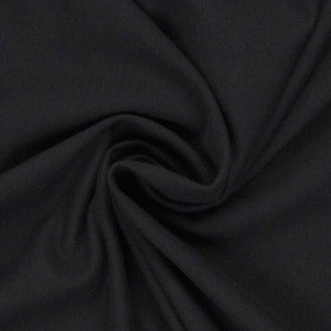Fleecy Brushed Sweater Knit - Black | 240GSM | OEKO-TEX 100 | Solid | European | Sustainable and Eco Friendly Knit Fabric  - 50CM x WOF