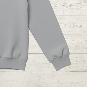 Cotton Elastane Ribbing - Steel Grey | 240GSM | OEKO-TEX 100 | Solid | Sustainable and Eco Friendly European Knit Fabric - 10CM x WOF