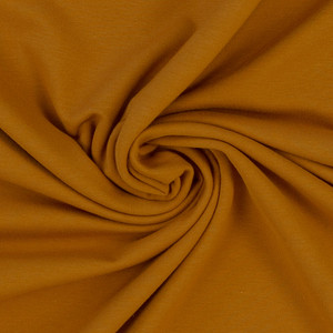 95% Cotton 5% Elastane Jersey Mustard Ochre | 220GSM | OEKO-TEX 100 | Solid | Sustainable and Eco Friendly European Knit Fabric - 50CM x WOF 95% Cotton 5% Elastane Jersey Mustard Ochre | 220GSM | OEKO-TEX 100 | Solid | Sustainable and Eco Friendly European Knit Fabric - 50CM x WOF