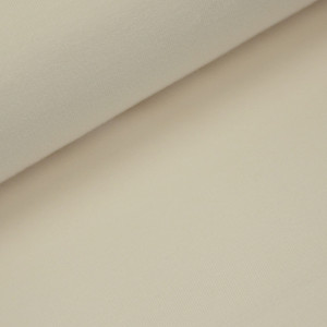 Fleecy Brushed Sweater Knit - Cream | 240GSM | OEKO-TEX 100 | Solid | European | Sustainable and Eco Friendly Knit Fabric  - 50CM x WOF