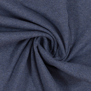 95% Cotton 5% Elastane Melange Ribbing in Light Denim | 240GSM | OEKO-TEX 100  - 10CM x WOF 95% Cotton 5% Elastane Melange Ribbing in Light Denim | 240GSM | OEKO-TEX 100  - 10CM x WOF