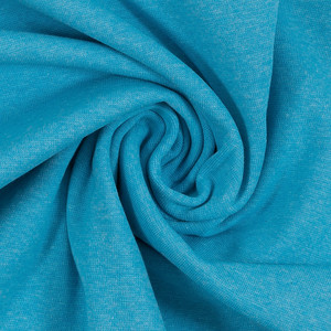 95% Cotton 5% Elastane Melange Ribbing in Light Turquoise | 240GSM | OEKO-TEX 100 - 10CM x WOF 95% Cotton 5% Elastane Melange Ribbing in Light Turquoise | 240GSM | OEKO-TEX 100 - 10CM x WOF