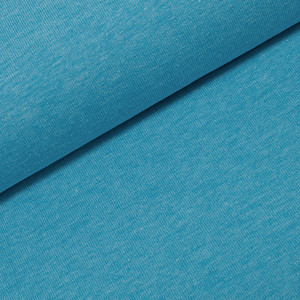 95% Cotton 5% Elastane French Terry Melange - Light Turquoise | 240GSM | OEKO-TEX 100 | Sustainable and Eco Friendly European Knit Fabric - 50CM x WOF 95% Cotton 5% Elastane French Terry Melange - Light Turquoise | 240GSM | OEKO-TEX 100 | Sustainable and Eco Friendly European Knit Fabric - 50CM x WOF