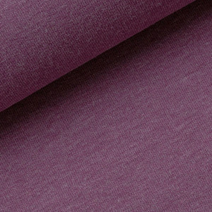 95% Cotton 5% Elastane French Terry Melange - Plum | 240GSM | OEKO-TEX 100 | Sustainable and Eco Friendly European Knit Fabric - 50CM x WOF